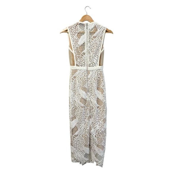 Manning Cartell Gallery Views Midi Dress Ivory White Nude Illusion, Size P (XS) - Picture 6 of 14